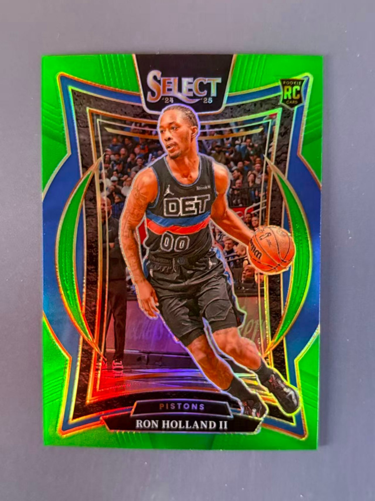 Ron Holland II 2024-25 Panini Select Concourse Neon Green Prizm /75 RC #74