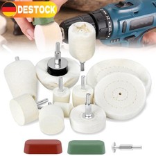 15x Chrom-Alu Felgen Polierset Polierscheibe Politur Polierköpfe Polierpaste KIT