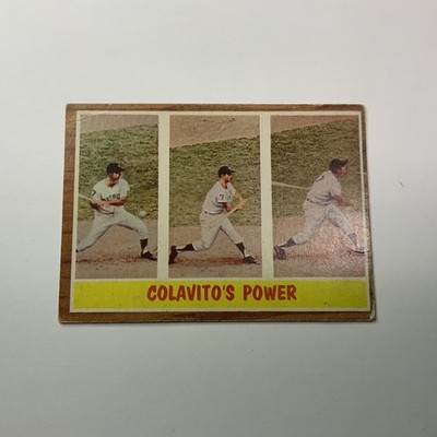 Colavito's Power 1962 Topps #314 slight crease top rt 