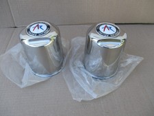 Vintage American Racing Truck Wheel Center Caps Nos Red White Blue Emblem 2 Ct. Vintage American Racing Truck Wheel Center Caps Nos Red White Blue Emblem 2 Ct.