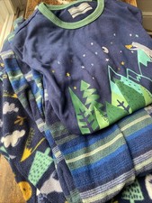 Eddie Bauer Boys 10/12 Youth 3 Piece Bear Pajamas Long Sleeve Warm