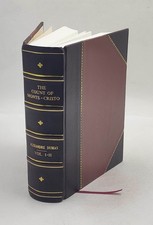 The count of Monte-Cristo Volume 1 - 2 1916 by Alexandre Dumas [Leather Crafted]