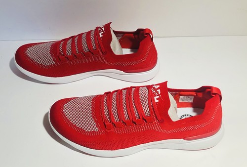 APL TechLoom Breeze Men's Red/Metallic Silver/White Sneakers Shoes Size 14 - Picture 3 of 9