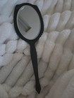 Vintage Art Deco Celluloid Hand Mirror Cream Ivory 1930s Arrow Motif Vanity — photo 1