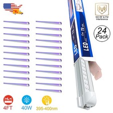 24 Pack Black Light Bar 48 inch 40W 4Ft UV LED Event Lighting Party Room D cor