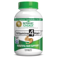 Botanic Choice Vitamins 4 Hair&Reg Dietary Supplement, 120 Tablets