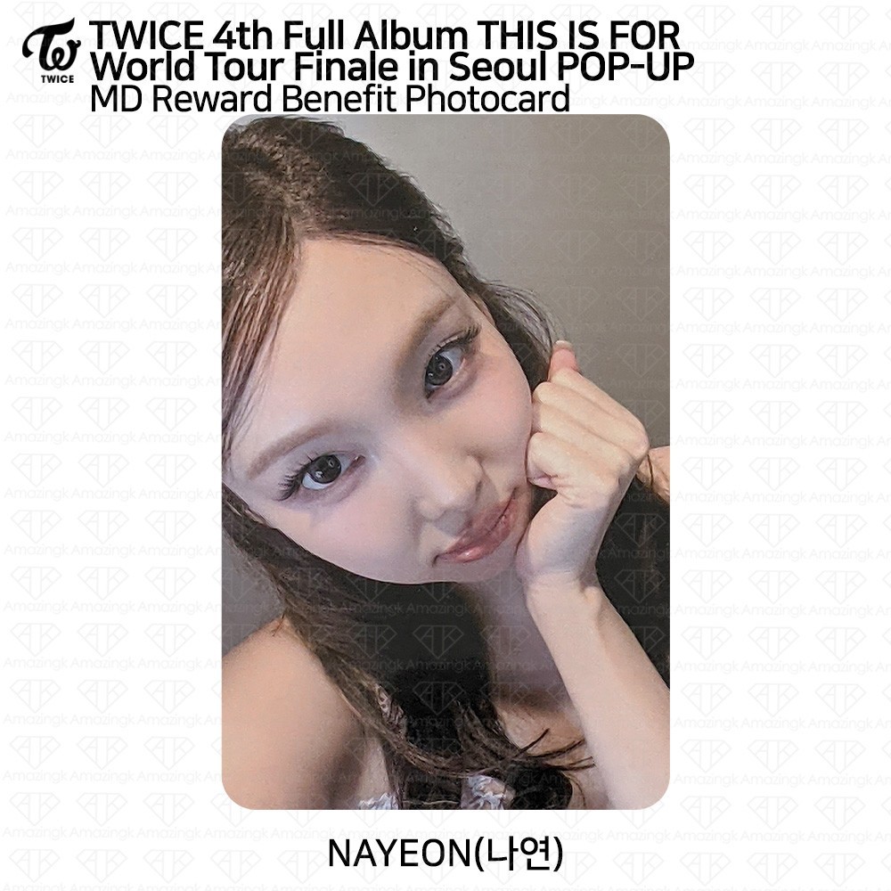 TWICE THIS IS FOR FINALE トレカ pop up 特典 TWICE THIS IS FOR WORLD TOUR FINALE in SEOUL POP-UP Benefit