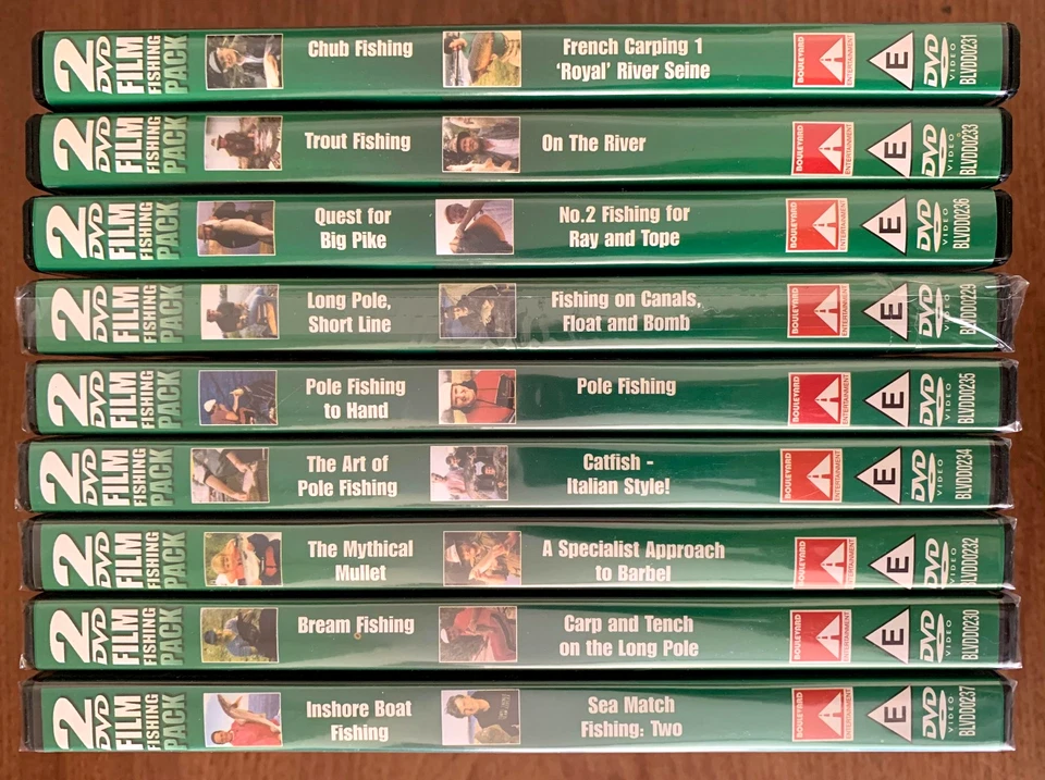 Clean River Fishing 9 DVD Collection - Pole Catfish Pike Bob Nudd... (18 DVDs) - Image 2 of 3