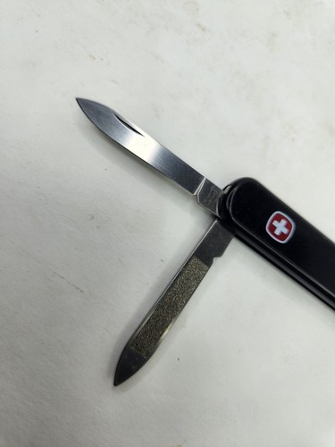 Wenger Swiss Army Knife Black Esquire Stag Logo - Picture 3 of 8