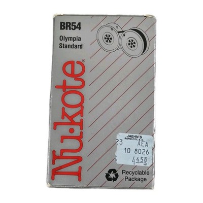 Nu-Kote BR54 Olympia Standard Typewritter Ribbon Black & Red Nylon