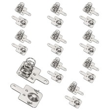 10Pcs Battery Spring Contact 13 x 11mm Positive Negative Unipolar, One Way