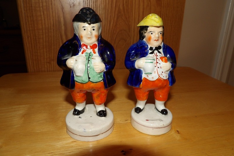 Salt & Pepper Shakers Vintage Toby Jugs