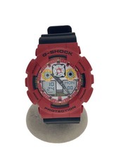 CASIO THE BLACK EYE PATCH Quartz Watch Digital WHT BLK GA100 DA