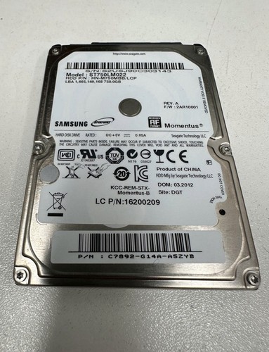 750GB Samsung 2,5“ SATA HDD