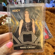 Topps 2017 WWE NXT Nikki Cross Shirt Relics Silver Memorabilia RC SR-NC /25