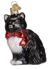Old World Christmas Tuxedo Kitty Ornament 12452 