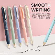 12 Pack Bible Highlighters and Pens Set No Bleed, 6 Aesthetic Pastel Highligh...