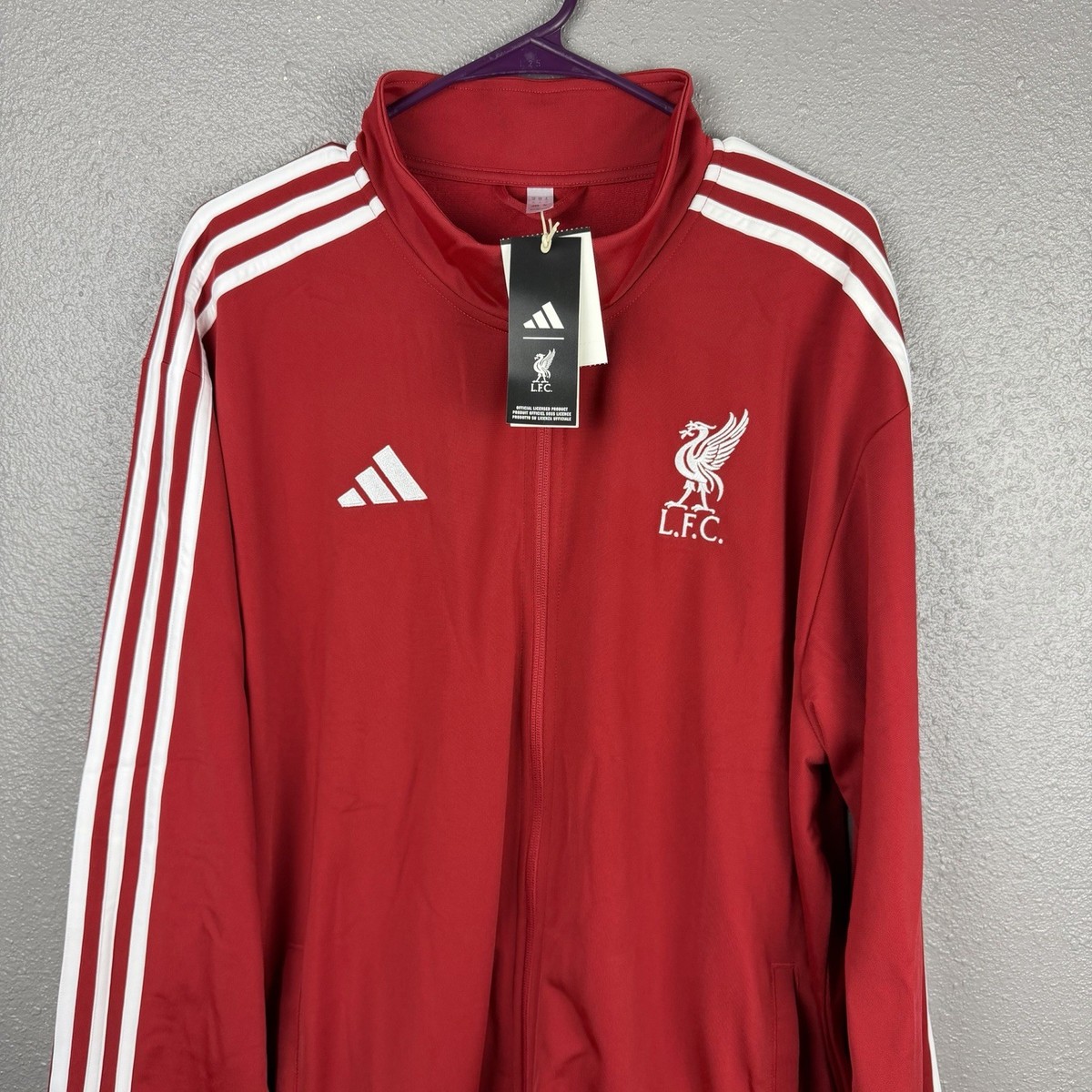 リヴァプール　アディダス　2XL Adidas Liverpool FC DNA Track Top Men's 2XL Red/White Football