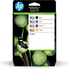 Image of Genuine HP 963 Original Ink Cartridge Black/Cyan/Magenta/Yellow Multi 6ZC70A