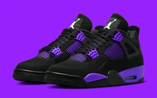  Jordan 4 "Purple Thunder" Men's New Size US 7-12