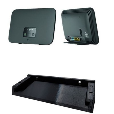 Wandhalterung Speedport Smart 4 Halterung Router PETG stabil schwarz Wandhalter
