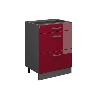 Küchenunterschrank Vicco R-Line 60 cm mit Schubladen, ohne Arbeitsplatte - Bild 1 von 4