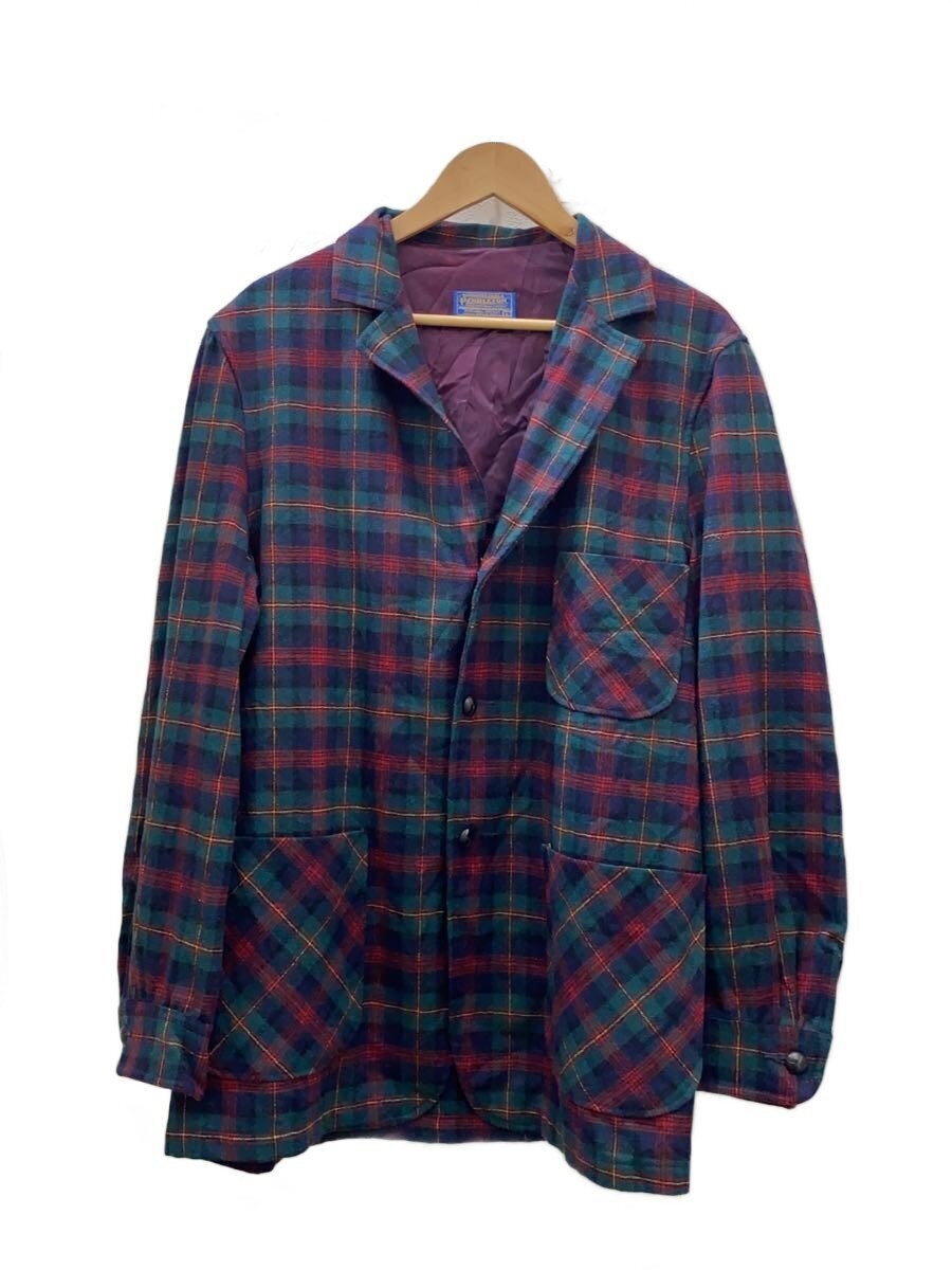 Pendleton 70s Checked Wool Star Tailored Jacket G… - image 1