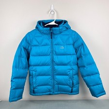 L.L. Bean Kids' Down Jacket Winter Coat Blue Boy Girl M 10/12