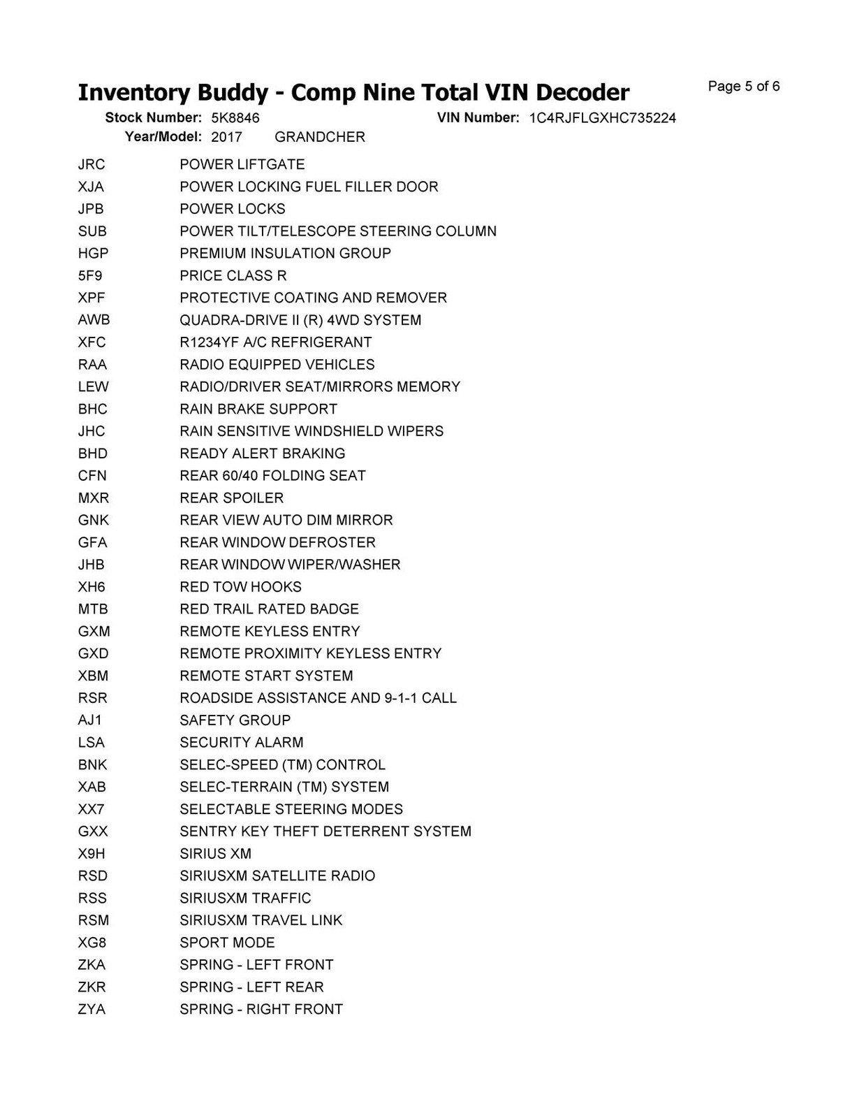 Used Front Left Seat Belt Front fits: 2017 Jeep Grand cherokee bucket seat drive