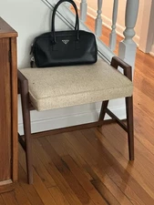 Baldwin Acrosonic Piano Walnut Mid Century Modern Piano Bench