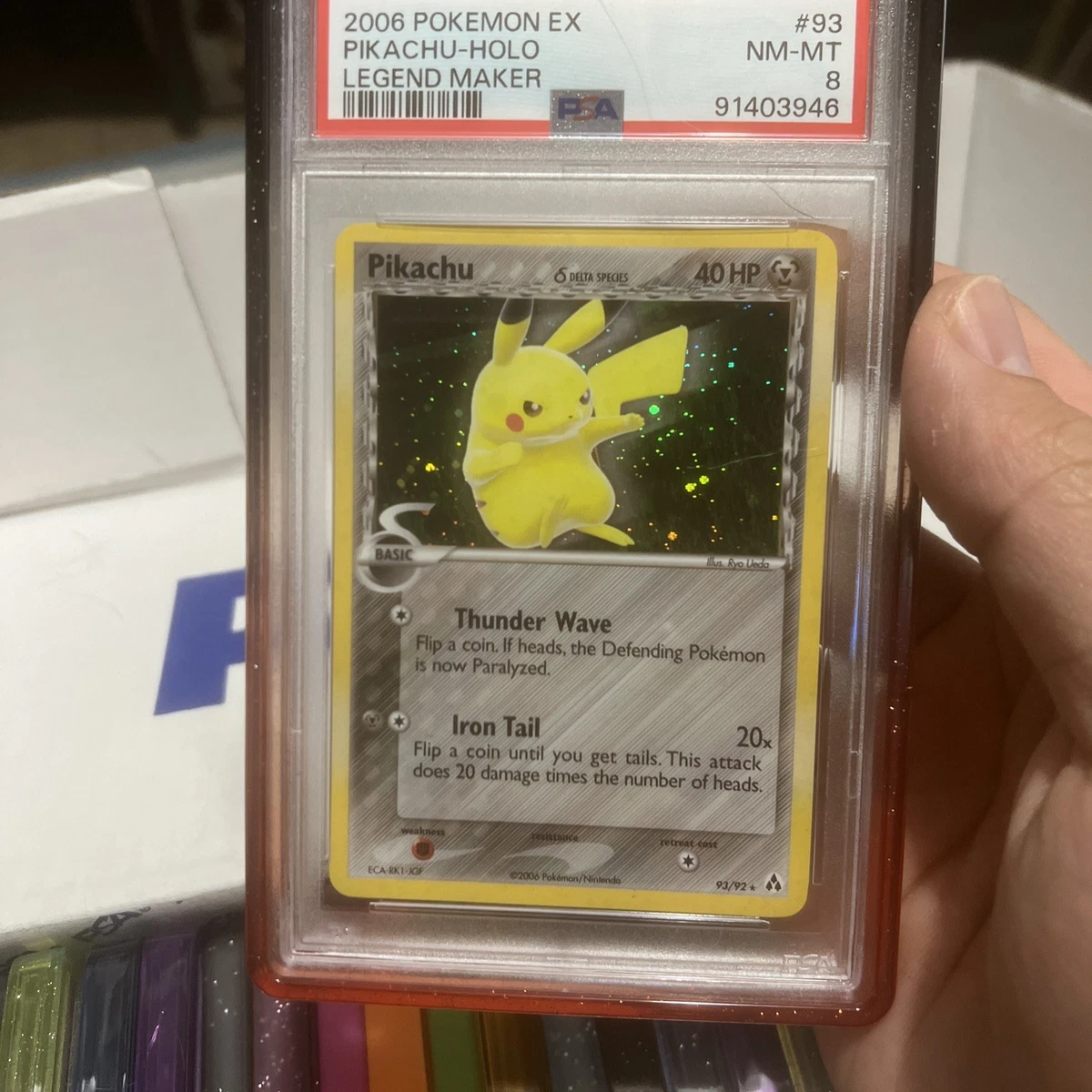 Pokémon TCG Grade 8 Pikachu Individual Collectible Card Game Cards