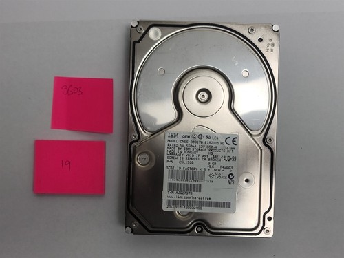 IBM DNES-309170-E182115HG HDD, 9 GB, SCSI , 3.5"- Tested w/pics - Afbeelding 10 van 13