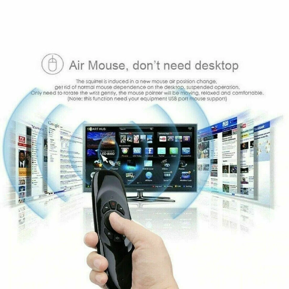 Voice Remote Google Control Air Mouse Bluetooth/USB for PC Android Smart TV Box - Image 3 of 4