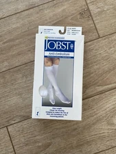 Jobst Anti-Embolism Knee Length Stocking Size Medium Regular, White 111472