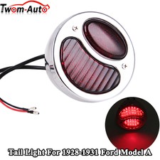 Chrome Rear Brake Lamp Red Taillight For Ford Model A Rat Rod Duolamp Chopper Us Chrome Rear Brake Lamp Red Taillight For Ford Model A Rat Rod Duolamp Chopper Us