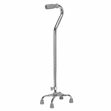 Quad Cane with Small Base #10301-4 ''Chrome, 30 - 39 Inch''
