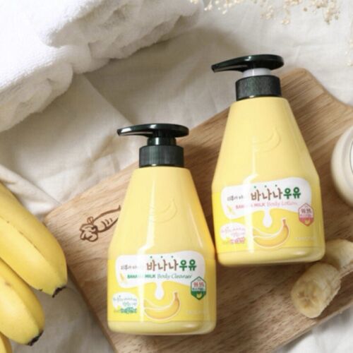 Kwailnara Banan Milk Body Lotion Body Wash Geschenkset 560mlx2 Geschenk für Frau - Bild 3 von 5