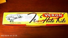 Vintage Veron Tru-Flite Scale Model Kit - 1/19 - #19 Sopwith Camel Biplane 18"