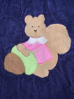 Vintage LITTLE BITTY Corduroy 2 Piece Squirrel & Acorn CUTE Dress Sz 4  sj7m10