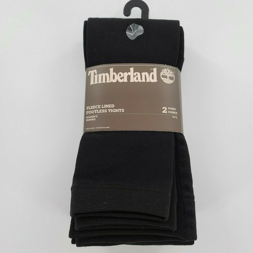 Timberland Black Fleece Lined Footless 