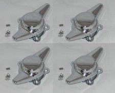 4 - American Racing 2 Bar Spinner 2-14 Or 2-18 Spacing Wheel Rim Center Cap