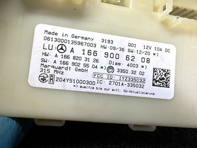 Genuine MERCEDES Keyless Go Control Unit Ml GL 166 for sale online 