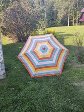Vintage Retro Colorful funkel Patio/Beach Umbrella, USA