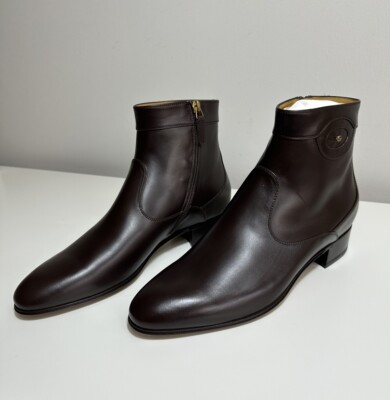 New Gucci Adel GG Brown Leather Boot Shoes UK7.5 US8.5 | eBay display picture 1
