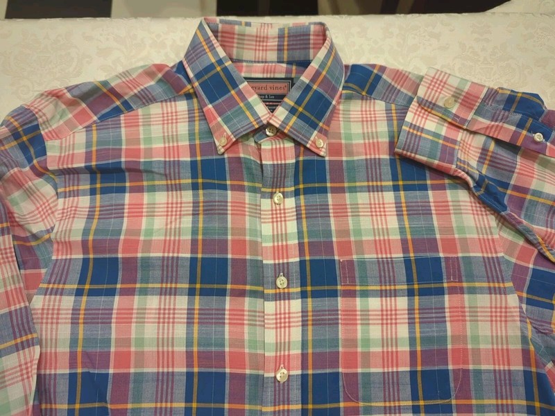 VINEYARD VINES men's LS button front Murray Shirt M