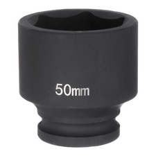 6-Point Impact Socket 3/4" Drive 50mm Metric 40Cr Impact Socket