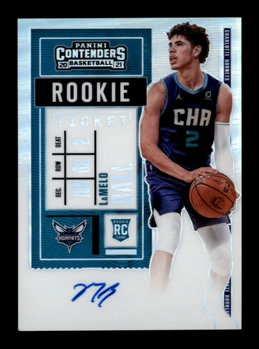 2020-21 Panini Contenders #125 LaMelo Ball Silver RC Ticket Auto Optic Premium