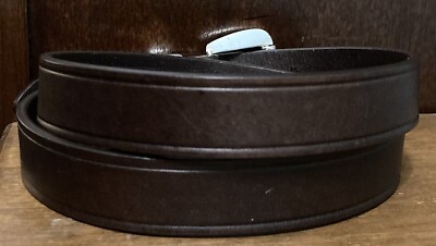 Arizona Jeans Co Brown Leather Cowhide Belt Sz L 1”Wide  display picture 1