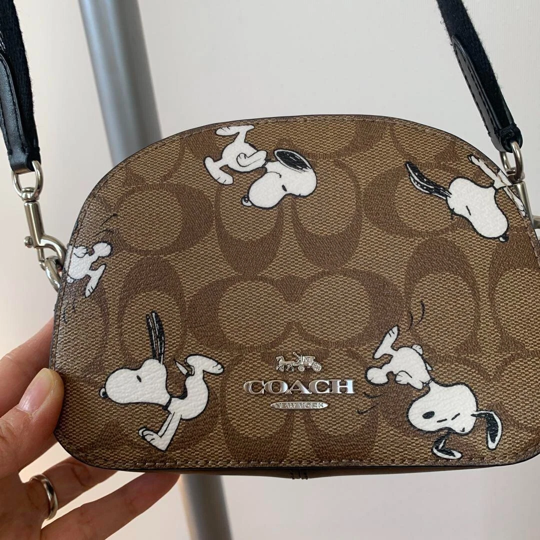 Coach Snoopy Shoulder Bag Factory Mini Serena Crossbody Signature