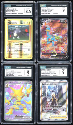 Pokemon Graded Card Lot of 4 Modern Holo Alt Art Trainer Error Grades 9-8.5